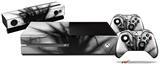 Lightning Black - Holiday Bundle Decal Style Skin fits XBOX One Console Original, Kinect and 2 Controllers (XBOX SYSTEM NOT INCLUDED)