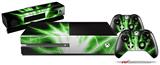 Lightning Green - Holiday Bundle Decal Style Skin fits XBOX One Console Original, Kinect and 2 Controllers (XBOX SYSTEM NOT INCLUDED)