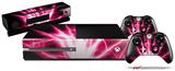 Lightning Pink - Holiday Bundle Decal Style Skin fits XBOX One Console Original, Kinect and 2 Controllers (XBOX SYSTEM NOT INCLUDED)
