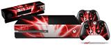 Lightning Red - Holiday Bundle Decal Style Skin fits XBOX One Console Original, Kinect and 2 Controllers (XBOX SYSTEM NOT INCLUDED)