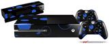 Lots of Dots Blue on Black - Holiday Bundle Decal Style Skin fits XBOX One Console Original, Kinect and 2 Controllers (XBOX SYSTEM NOT INCLUDED)