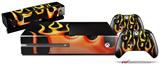Metal Flames - Holiday Bundle Decal Style Skin fits XBOX One Console Original, Kinect and 2 Controllers (XBOX SYSTEM NOT INCLUDED)