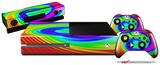 Rainbow Swirl - Holiday Bundle Decal Style Skin fits XBOX One Console Original, Kinect and 2 Controllers (XBOX SYSTEM NOT INCLUDED)