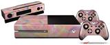Neon Swoosh on Pink - Holiday Bundle Decal Style Skin fits XBOX One Console Original, Kinect and 2 Controllers (XBOX SYSTEM NOT INCLUDED)