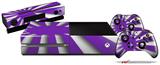 Rising Sun Japanese Flag Purple - Holiday Bundle Decal Style Skin fits XBOX One Console Original, Kinect and 2 Controllers (XBOX SYSTEM NOT INCLUDED)
