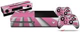 Rising Sun Japanese Flag Pink - Holiday Bundle Decal Style Skin fits XBOX One Console Original, Kinect and 2 Controllers (XBOX SYSTEM NOT INCLUDED)