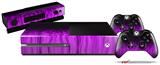 Fire Purple - Holiday Bundle Decal Style Skin fits XBOX One Console Original, Kinect and 2 Controllers (XBOX SYSTEM NOT INCLUDED)
