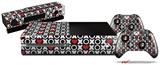 XO Hearts - Holiday Bundle Decal Style Skin fits XBOX One Console Original, Kinect and 2 Controllers (XBOX SYSTEM NOT INCLUDED)