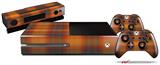 Plaid Pumpkin Orange - Holiday Bundle Decal Style Skin fits XBOX One Console Original, Kinect and 2 Controllers (XBOX SYSTEM NOT INCLUDED)