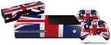 Union Jack 02 - Holiday Bundle Decal Style Skin fits XBOX One Console Original, Kinect and 2 Controllers (XBOX SYSTEM NOT INCLUDED)