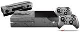 Feminine Yin Yang Gray - Holiday Bundle Decal Style Skin fits XBOX One Console Original, Kinect and 2 Controllers (XBOX SYSTEM NOT INCLUDED)