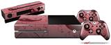 Feminine Yin Yang Red - Holiday Bundle Decal Style Skin fits XBOX One Console Original, Kinect and 2 Controllers (XBOX SYSTEM NOT INCLUDED)