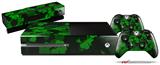 St Patricks Clover Confetti - Holiday Bundle Decal Style Skin fits XBOX One Console Original, Kinect and 2 Controllers (XBOX SYSTEM NOT INCLUDED)