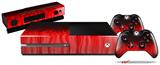 Fire Red - Holiday Bundle Decal Style Skin fits XBOX One Console Original, Kinect and 2 Controllers (XBOX SYSTEM NOT INCLUDED)