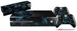 Skulls Confetti Blue - Holiday Bundle Decal Style Skin fits XBOX One Console Original, Kinect and 2 Controllers (XBOX SYSTEM NOT INCLUDED)
