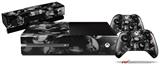 Skulls Confetti White - Holiday Bundle Decal Style Skin fits XBOX One Console Original, Kinect and 2 Controllers (XBOX SYSTEM NOT INCLUDED)