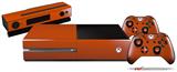 Solids Collection Burnt Orange - Holiday Bundle Decal Style Skin fits XBOX One Console Original, Kinect and 2 Controllers (XBOX SYSTEM NOT INCLUDED)