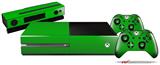 Solids Collection Green - Holiday Bundle Decal Style Skin fits XBOX One Console Original, Kinect and 2 Controllers (XBOX SYSTEM NOT INCLUDED)