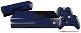 Solids Collection Navy Blue - Holiday Bundle Decal Style Skin fits XBOX One Console Original, Kinect and 2 Controllers (XBOX SYSTEM NOT INCLUDED)
