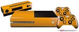 Solids Collection Orange - Holiday Bundle Decal Style Skin fits XBOX One Console Original, Kinect and 2 Controllers (XBOX SYSTEM NOT INCLUDED)
