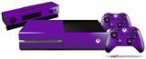 Solids Collection Purple - Holiday Bundle Decal Style Skin fits XBOX One Console Original, Kinect and 2 Controllers (XBOX SYSTEM NOT INCLUDED)