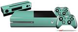 Solids Collection Seafoam Green - Holiday Bundle Decal Style Skin fits XBOX One Console Original, Kinect and 2 Controllers (XBOX SYSTEM NOT INCLUDED)