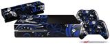 Twisted Garden Blue and White - Holiday Bundle Decal Style Skin fits XBOX One Console Original, Kinect and 2 Controllers (XBOX SYSTEM NOT INCLUDED)