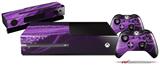 Mystic Vortex Purple - Holiday Bundle Decal Style Skin fits XBOX One Console Original, Kinect and 2 Controllers (XBOX SYSTEM NOT INCLUDED)