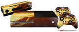 Mystic Vortex Yellow - Holiday Bundle Decal Style Skin fits XBOX One Console Original, Kinect and 2 Controllers (XBOX SYSTEM NOT INCLUDED)