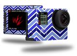 Zig Zag Blues - Decal Style Skin fits GoPro Hero 4 Silver Camera (GOPRO SOLD SEPARATELY)