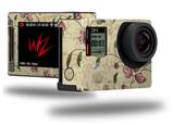 Flowers and Berries Pink - Decal Style Skin fits GoPro Hero 4 Silver Camera (GOPRO SOLD SEPARATELY)