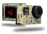 Flowers and Berries Blue - Decal Style Skin fits GoPro Hero 4 Silver Camera (GOPRO SOLD SEPARATELY)