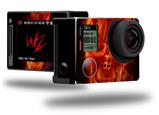 Flaming Fire Skull Orange - Decal Style Skin fits GoPro Hero 4 Silver Camera (GOPRO SOLD SEPARATELY)