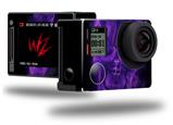 Flaming Fire Skull Purple - Decal Style Skin fits GoPro Hero 4 Silver Camera (GOPRO SOLD SEPARATELY)