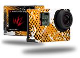 Halftone Splatter White Orange - Decal Style Skin fits GoPro Hero 4 Silver Camera (GOPRO SOLD SEPARATELY)