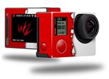 Ripped Colors Red White - Decal Style Skin fits GoPro Hero 4 Silver Camera (GOPRO SOLD SEPARATELY)
