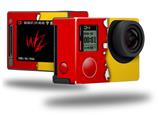 Ripped Colors Red Yellow - Decal Style Skin fits GoPro Hero 4 Silver Camera (GOPRO SOLD SEPARATELY)