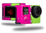 Ripped Colors Hot Pink Neon Green - Decal Style Skin fits GoPro Hero 4 Silver Camera (GOPRO SOLD SEPARATELY)