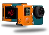 Ripped Colors Orange Seafoam Green - Decal Style Skin fits GoPro Hero 4 Silver Camera (GOPRO SOLD SEPARATELY)