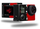 Ripped Colors Black Red - Decal Style Skin fits GoPro Hero 4 Silver Camera (GOPRO SOLD SEPARATELY)