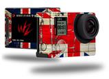 Painted Faded and Cracked Union Jack British Flag - Decal Style Skin fits GoPro Hero 4 Silver Camera (GOPRO SOLD SEPARATELY)