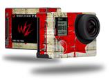Painted Faded and Cracked Canadian Canada Flag - Decal Style Skin fits GoPro Hero 4 Silver Camera (GOPRO SOLD SEPARATELY)