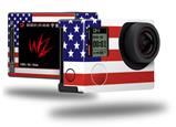 USA American Flag 01 - Decal Style Skin fits GoPro Hero 4 Silver Camera (GOPRO SOLD SEPARATELY)