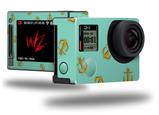 Anchors Away Seafoam Green - Decal Style Skin fits GoPro Hero 4 Silver Camera (GOPRO SOLD SEPARATELY)