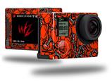 Scattered Skulls Red - Decal Style Skin fits GoPro Hero 4 Silver Camera (GOPRO SOLD SEPARATELY)