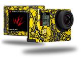 Scattered Skulls Yellow - Decal Style Skin fits GoPro Hero 4 Silver Camera (GOPRO SOLD SEPARATELY)