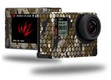 HEX Mesh Camo 01 Brown - Decal Style Skin fits GoPro Hero 4 Silver Camera (GOPRO SOLD SEPARATELY)
