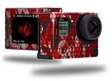 HEX Mesh Camo 01 Red Bright - Decal Style Skin fits GoPro Hero 4 Silver Camera (GOPRO SOLD SEPARATELY)