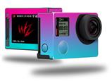 Smooth Fades Neon Teal Hot Pink - Decal Style Skin fits GoPro Hero 4 Silver Camera (GOPRO SOLD SEPARATELY)