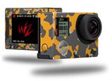 WraptorCamo Old School Camouflage Camo Orange - Decal Style Skin fits GoPro Hero 4 Silver Camera (GOPRO SOLD SEPARATELY)